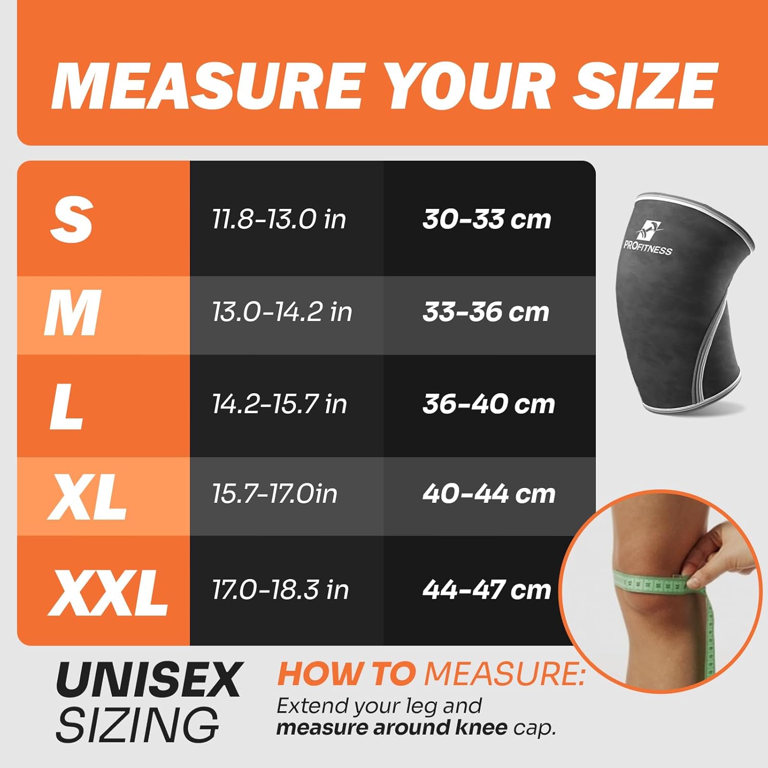 Weight Lifting Knee Sleeves (7mm Thick)