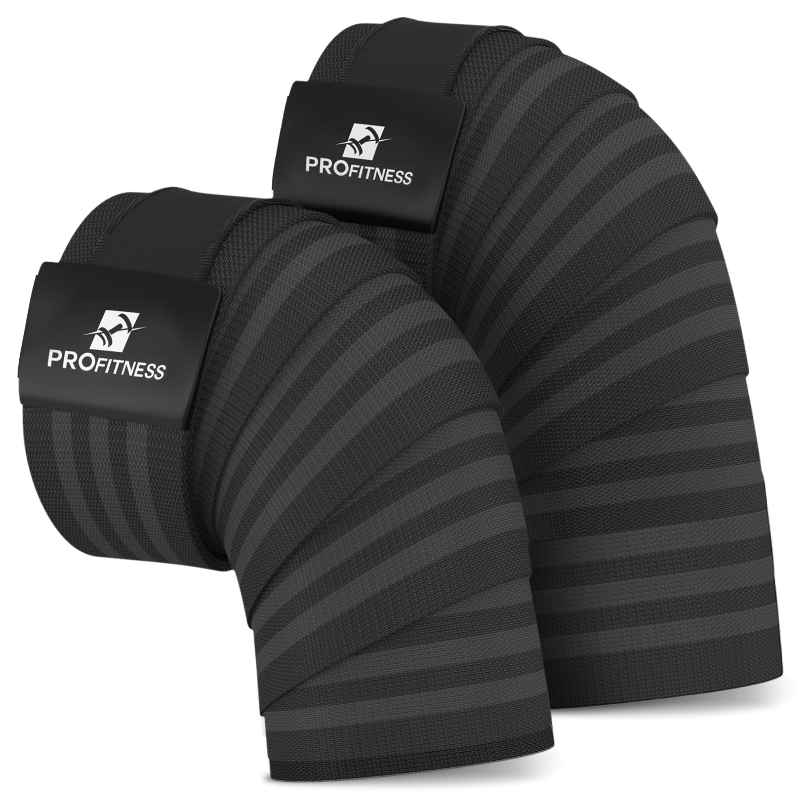 Black leather weightlifting belt with 'PROfitness' logo in front.