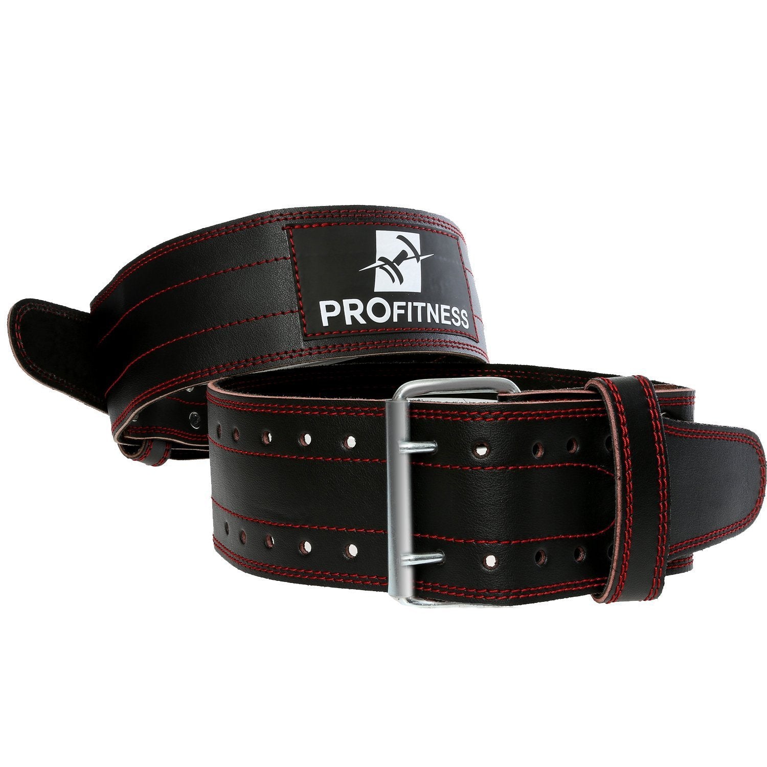 4-inch Wide Genuine Leather Workout Belt - TotalProFitness