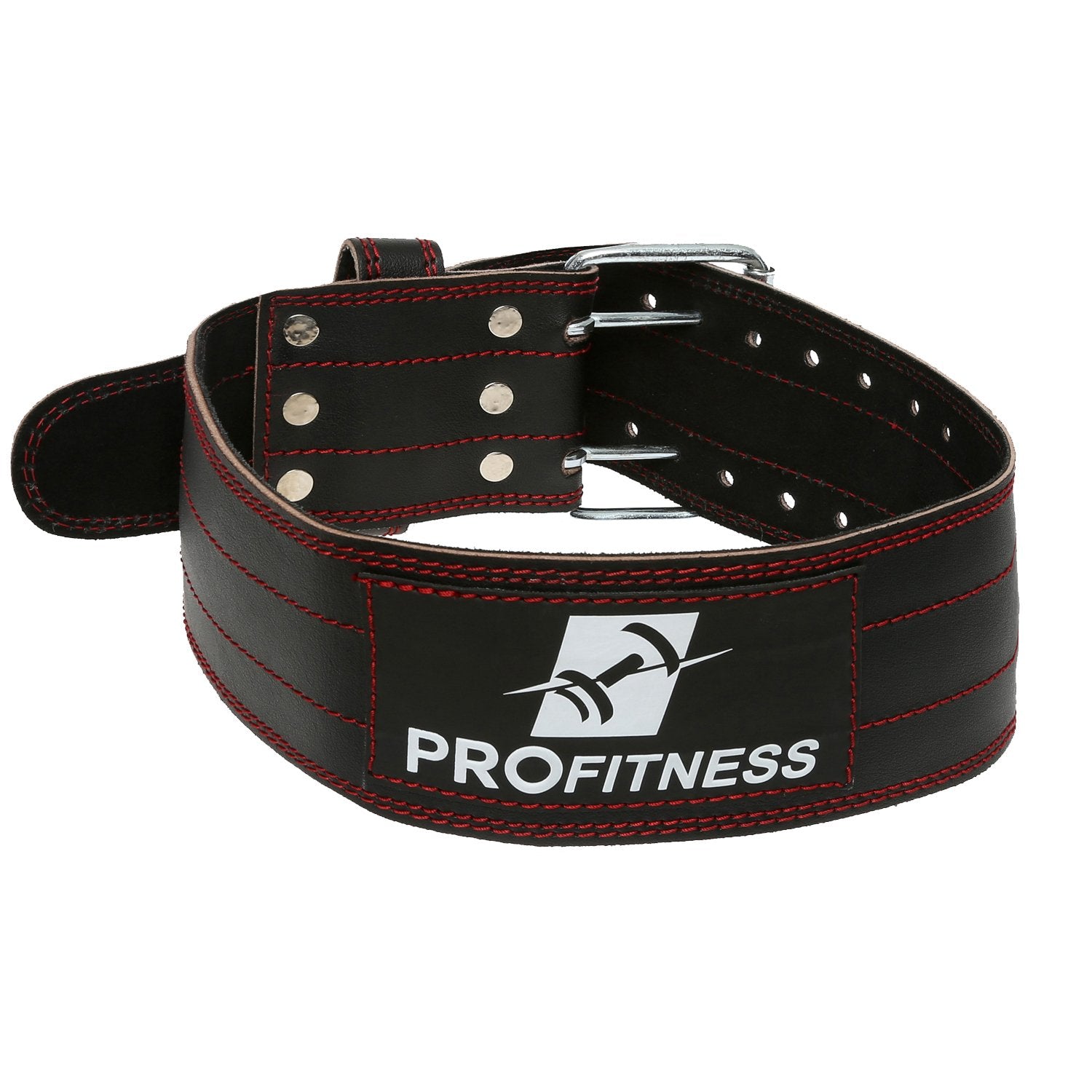 4-inch Wide Genuine Leather Workout Belt - TotalProFitness