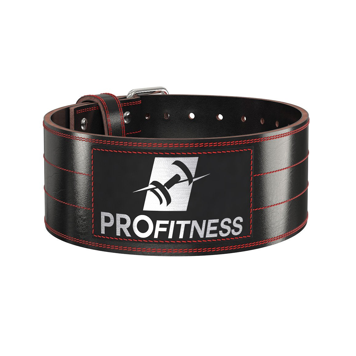 4-inch Wide Genuine Leather Weightlifting Belt - TotalProFitness